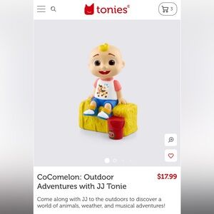 Cocomelon Tonie character for Tonies Box in EUC